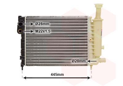 VAN WEZEL Radiators, Motora dzesēšanas sistēma 09002046